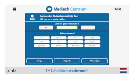 Aanmeldzuil voor de huisartsenpraktijk